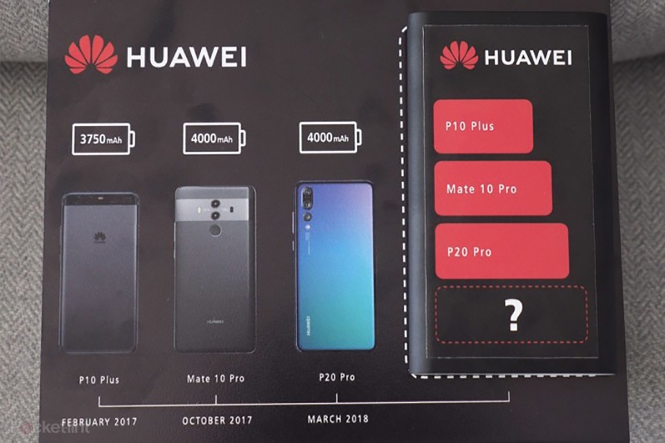Huawei Mate 20 Pro lộ ảnh teaser