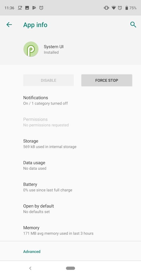 Lúc này, dưới dòng Notifications đã hiển thị kết quả rằng bạn đã tắt thông báo tình trạng pin.