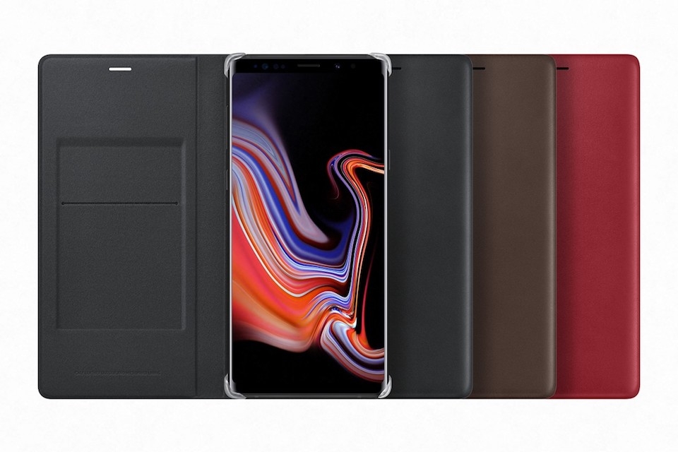 Samsung giới thiệu loạt phụ kiện dành riêng cho Galaxy Note 9 Vỏ bảo vệ Leather Wallet Cover.