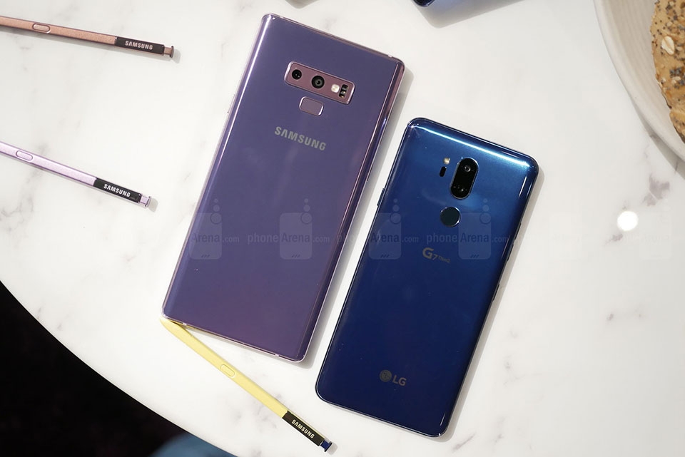So sánh Samsung Galaxy Note 9 vs LG G7 ThinQ