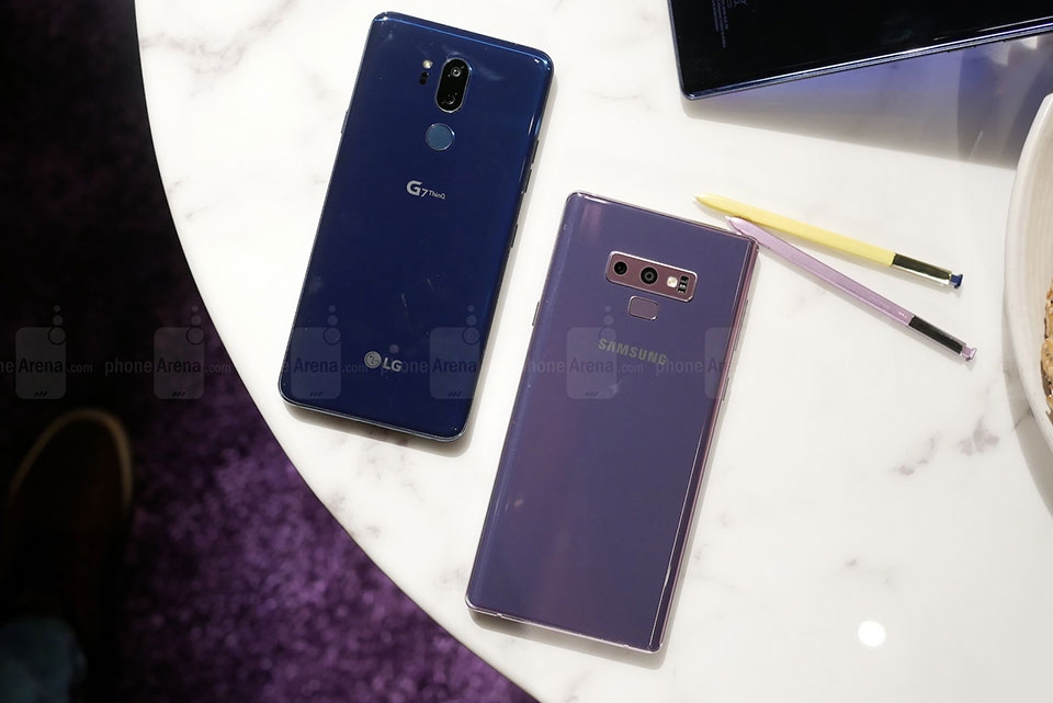 So sánh Samsung Galaxy Note 9 vs LG G7 ThinQ