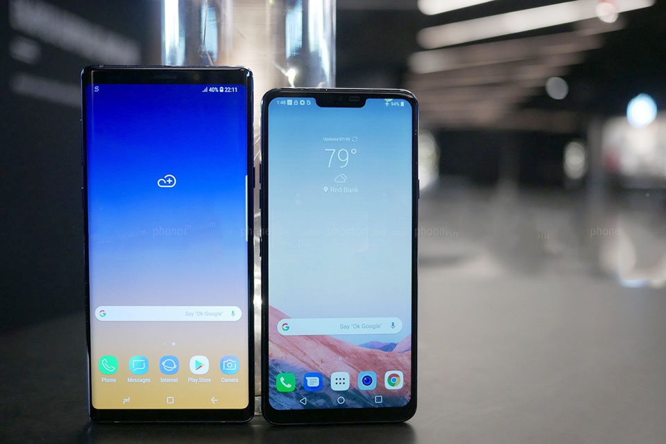 So sánh Samsung Galaxy Note 9 vs LG G7 ThinQ
