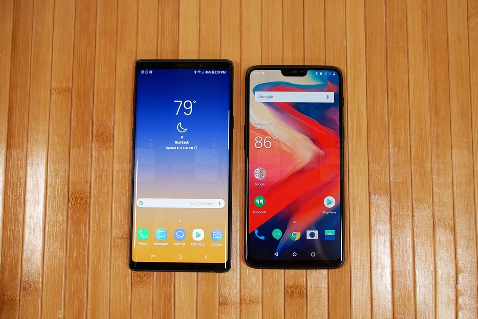 Samsung Galaxy Note 9 vs OnePlus 6 Samsung Galaxy Note 9 vs OnePlus 6