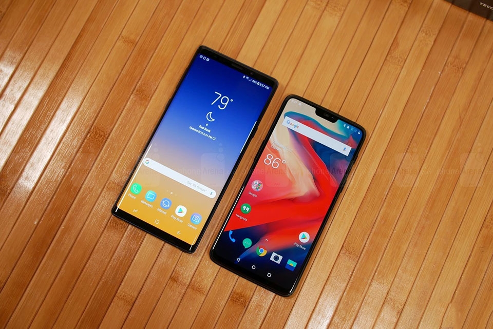 Samsung Galaxy Note 9 vs OnePlus 6 Samsung Galaxy Note 9 vs OnePlus 6
