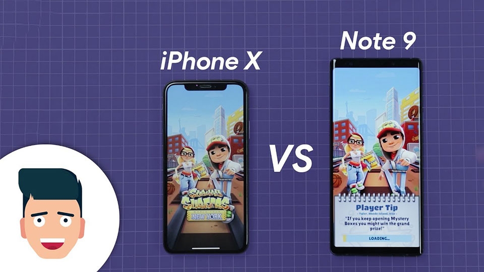 Galaxy Note 9 vs iPhone X Galaxy Note 9 vs iPhone X