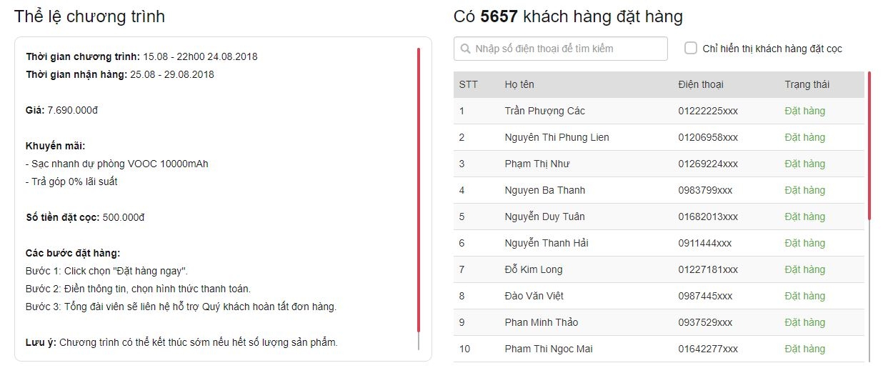 OPPO F9 đạt hơn 6000 đơn đặt hàng tại FPTShop (ảnh 1)