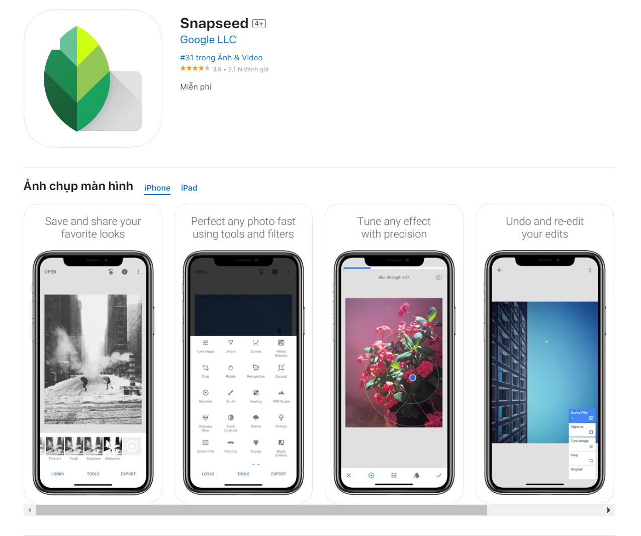 Top 30 app chỉnh ảnh đẹp trên iPhone mà không phải ai cũng biết 3