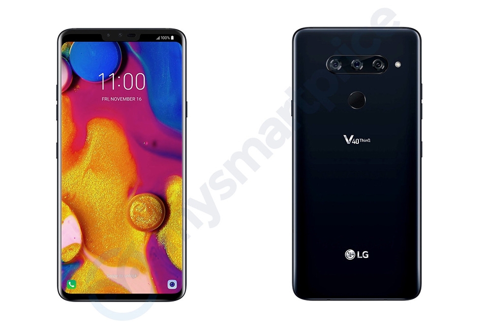 LG V40 ThinQ lộ ảnh render