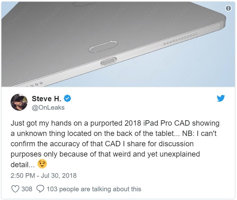 Chưa ra mắt, iPad Pro 2018 đã rò rỉ ảnh ốp lưng chi tiết 2