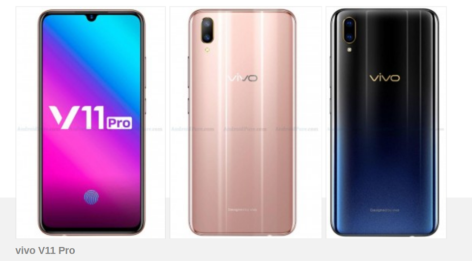 Vivo V11 Pro lộ ảnh render (ảnh 1)