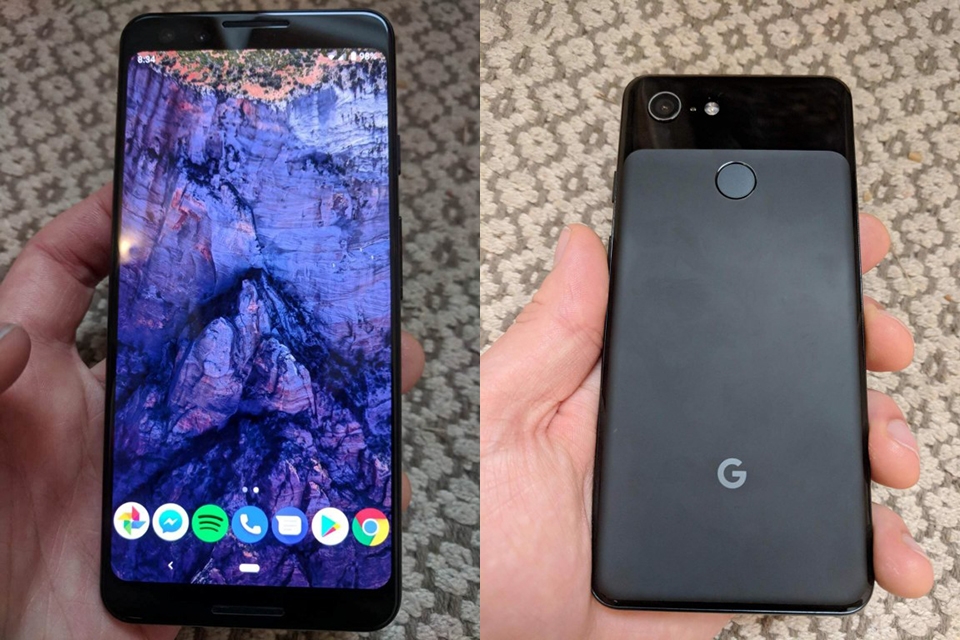 Rò rỉ ảnh thực tế Google Pixel 3