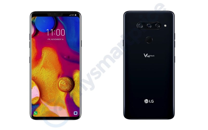 Rò rỉ cấu hình chi tiết LG V40 ThinQ: RAM 6GB, 5 camera