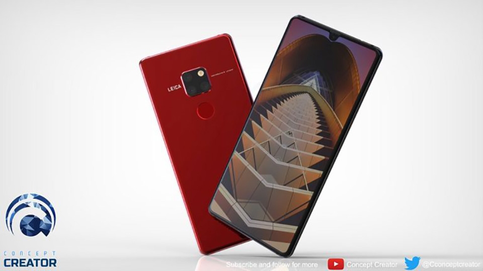 Ảnh render Huawei Mate 20 Pro (ảnh 1)