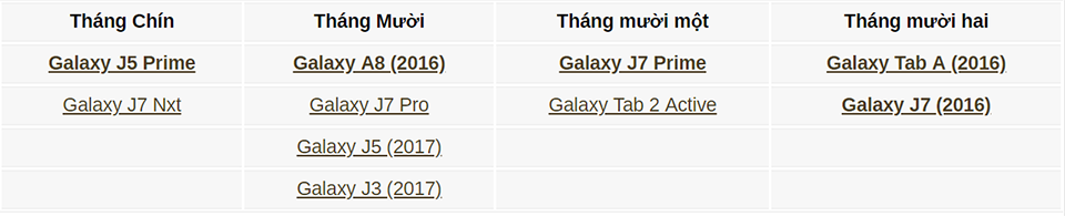 Galaxy J7 (2016) sắp được lên đời Android Oreo (ảnh 1) Galaxy J7 (2016) sắp được lên đời Android Oreo (ảnh 1)