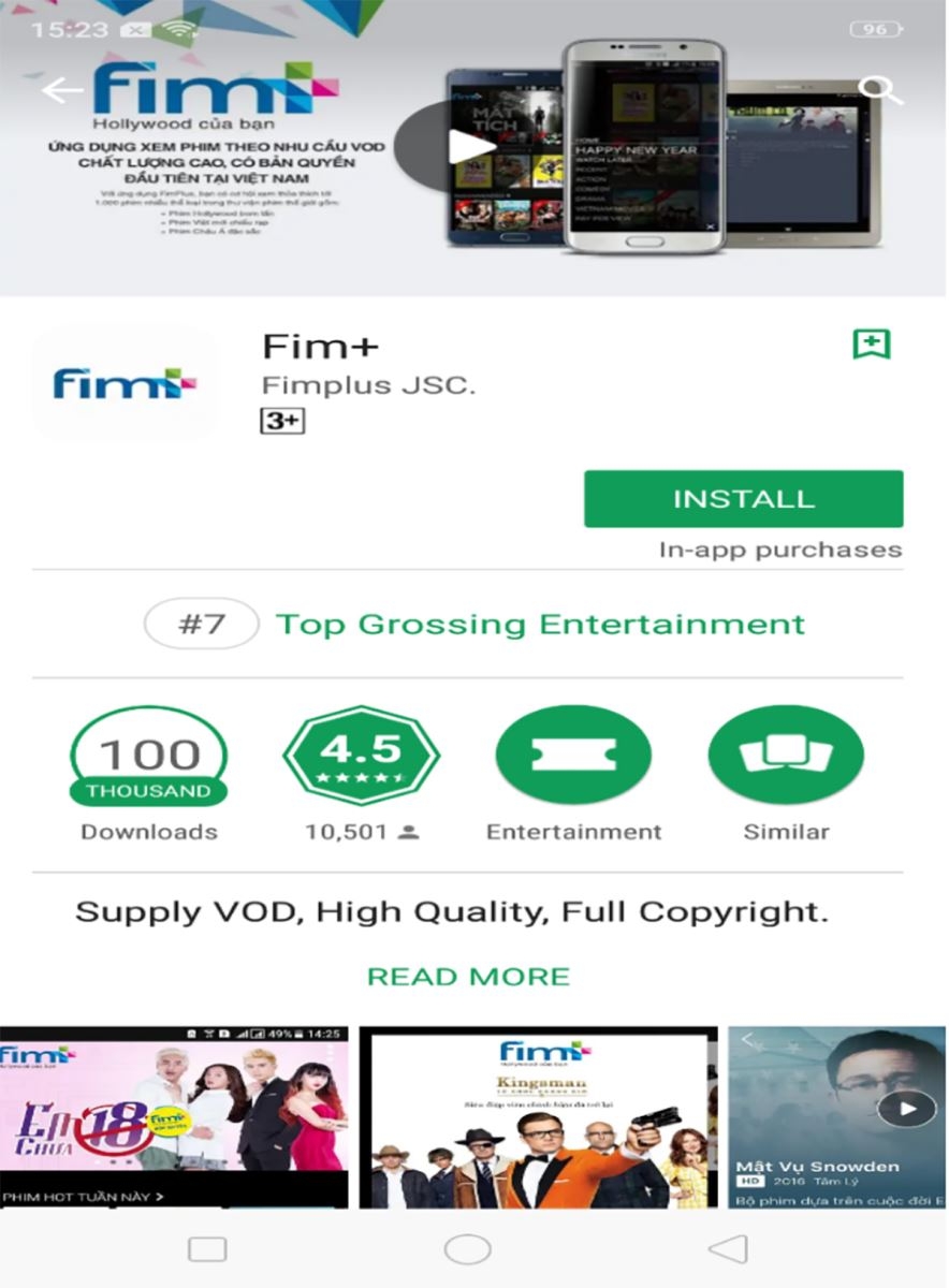FPT Shop tặng thêm gói Fim+ chuẩn 3 tháng cho khách mua OPPO F9