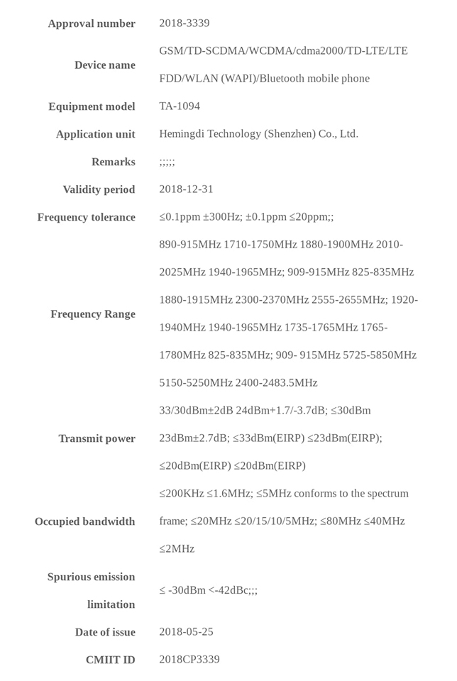 Nokia 9 đạt chứng nhận MIIT Nokia 9 đạt chứng nhận MIIT