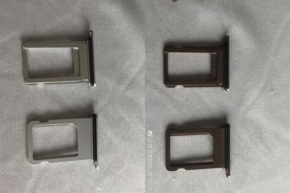 Khay SIM màu Taupe và Sliver của iPhone XC Khay SIM màu Taupe và Sliver của iPhone XC