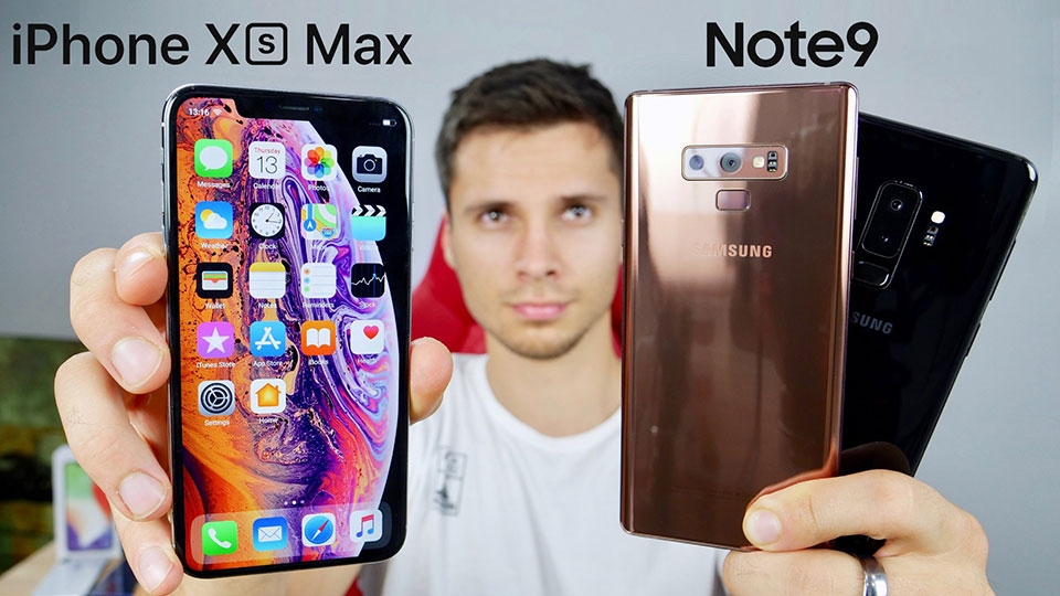 Galaxy Note 9 vs iPhone XS Max