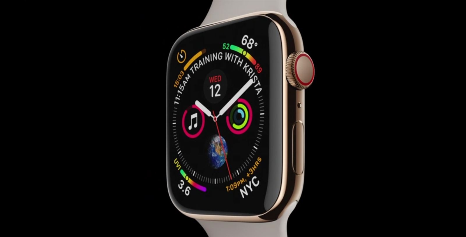 Cảm biến đo điện tâm đồ trên Apple Watch Series 4 2 Cảm biến đo điện tâm đồ trên Apple Watch Series 4 2