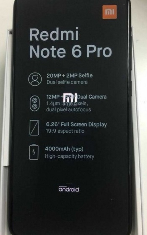 Redmi Note 6 Pro