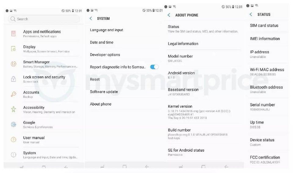 Galaxy J4 Core đạt chứng nhận FCC