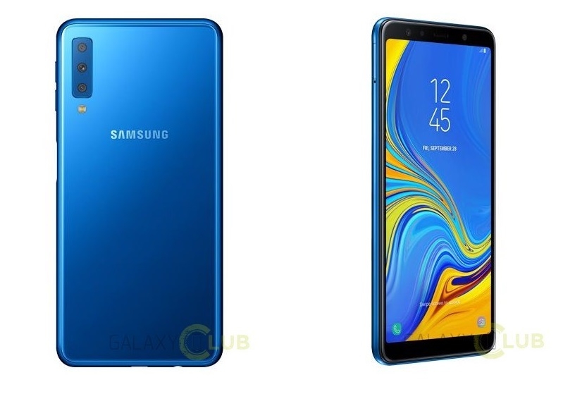 Galaxy A7 (2018) phiên bản màu xanh