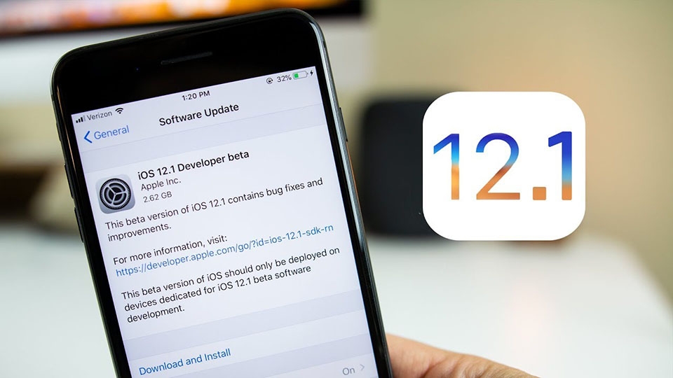 Apple phát hành bản beta đầu tiên của iOS 12.1