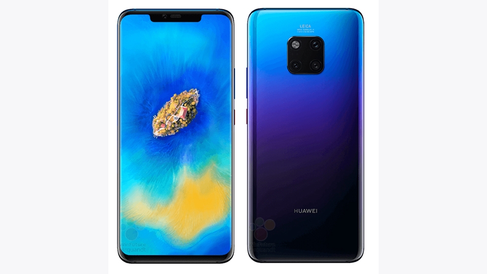 Ảnh render Huawei Mate 20 Pro (ảnh 1)