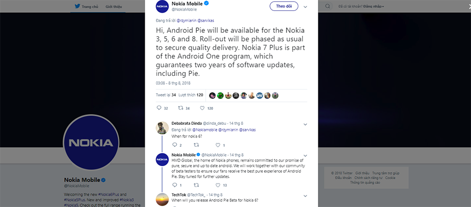 Khi nào smartphone của bạn được cập nhật Android 9 Pie? (ảnh 5) Khi nào smartphone của bạn được cập nhật Android 9 Pie? (ảnh 5)