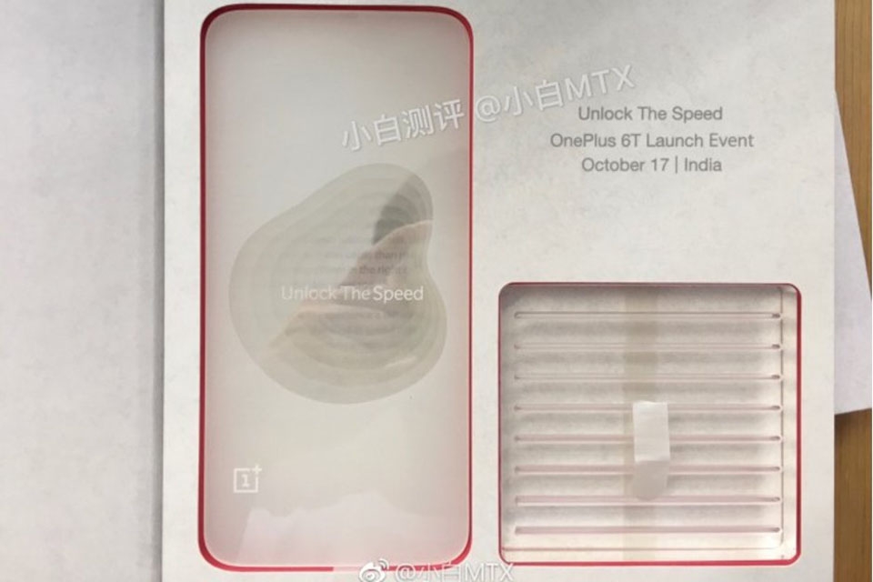 OnePlus 6T sẽ ra mắt ngày 17 tháng 10