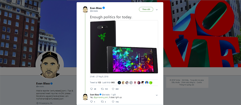 Razer Phone 2 lộ ảnh (ảnh 1)
