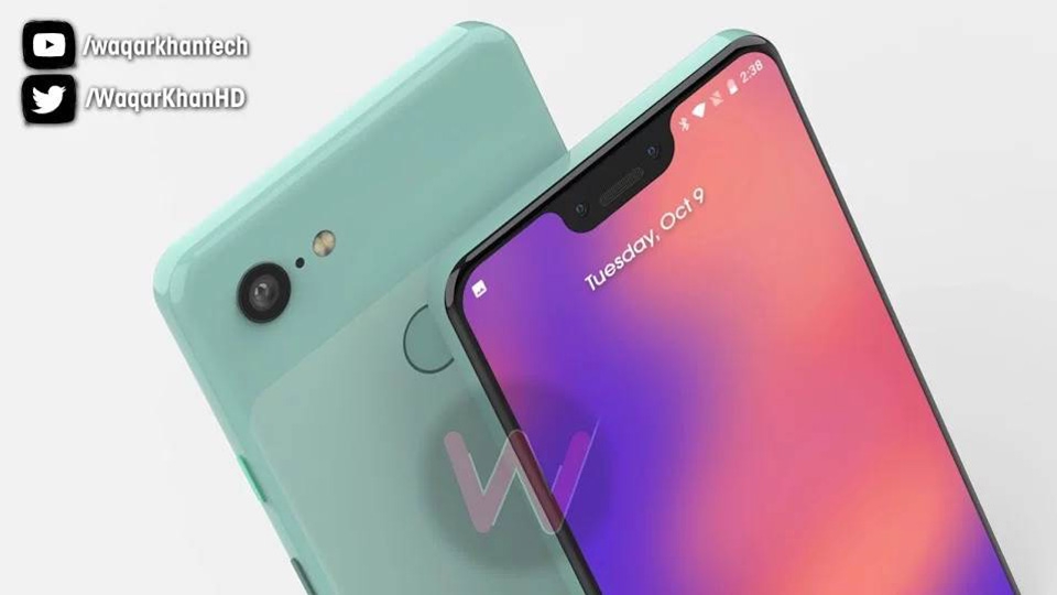 Ảnh render Google Pixel 3 XL (ảnh 3)