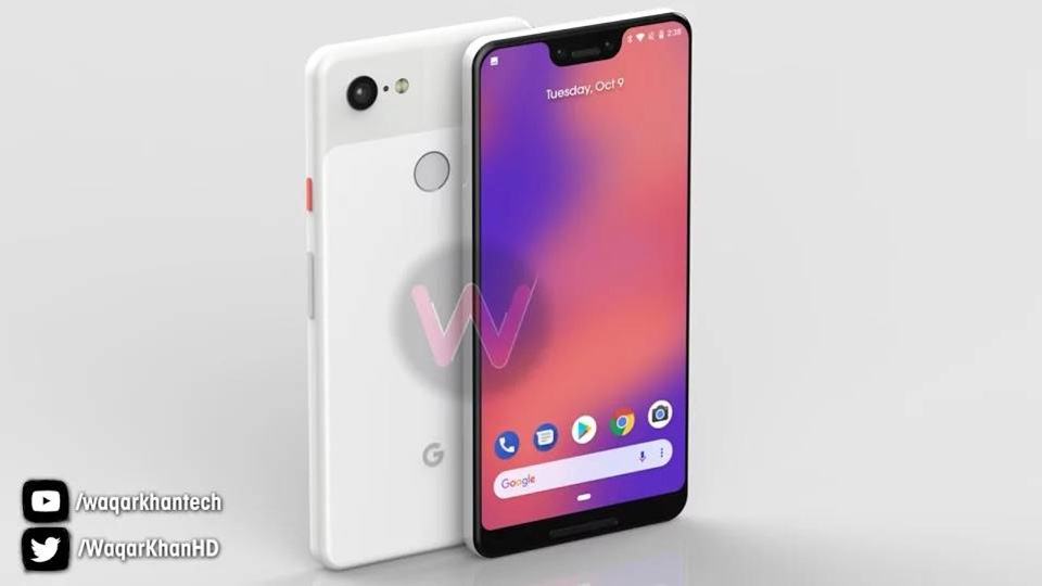 Ảnh render Google Pixel 3 XL (ảnh 1)