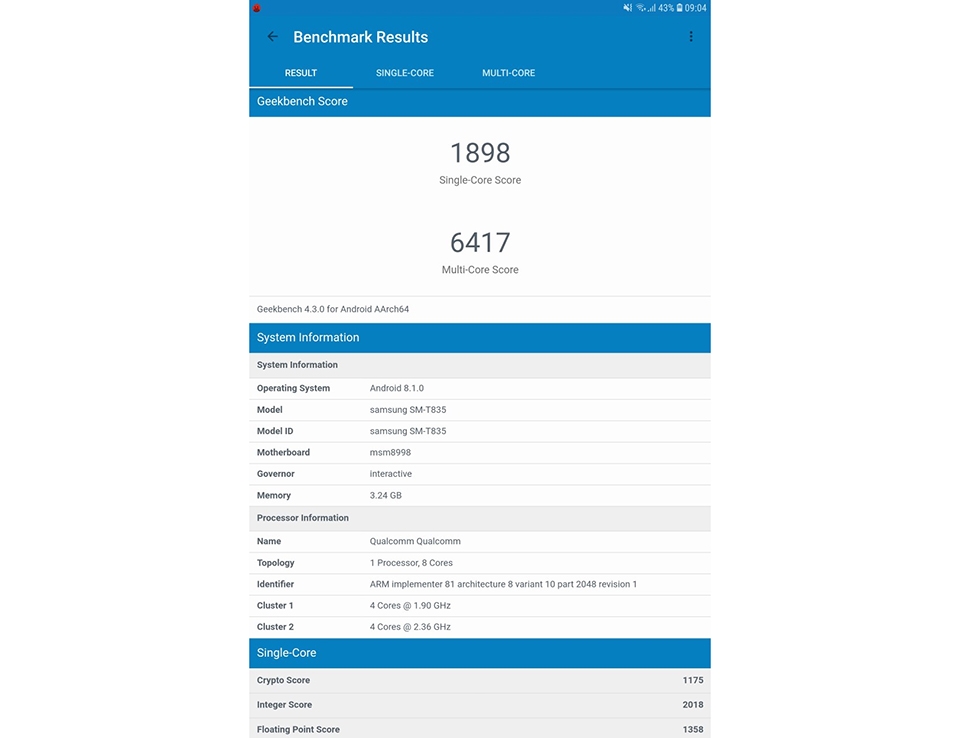 Đánh giá hiệu năng Galaxy Tab S4 02