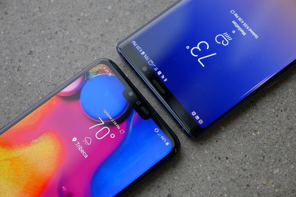 Samsung Galaxy Note 9 vs LG V40 ThinQ Samsung Galaxy Note 9 vs LG V40 ThinQ