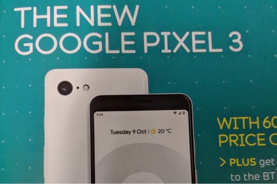 Tài liệu quảng cáo Google Pixel 3 và Pixel 3 XL (ảnh 1)