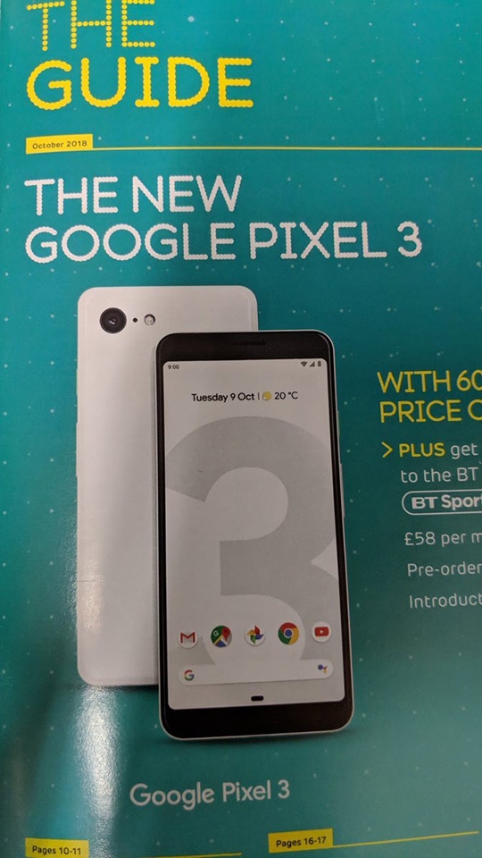 Tài liệu quảng cáo Google Pixel 3 và Pixel 3 XL (ảnh 2)