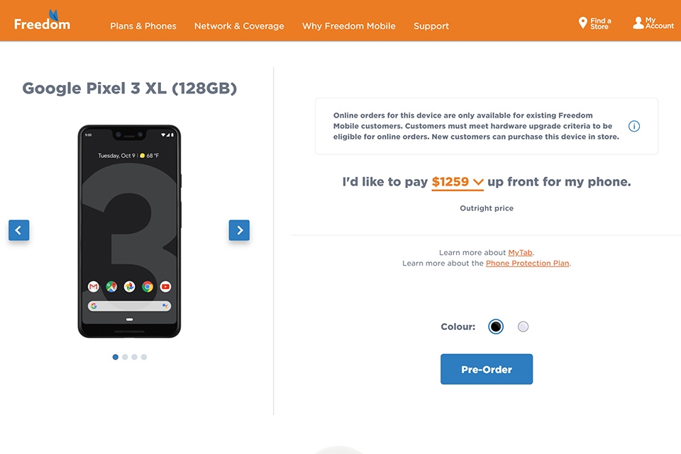 Cấu hình và giá bán Pixel 3 và Pixel 3 XL