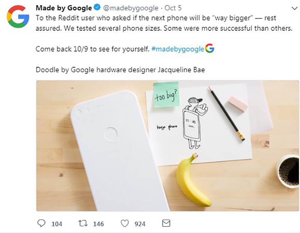 Teaser mới của Google