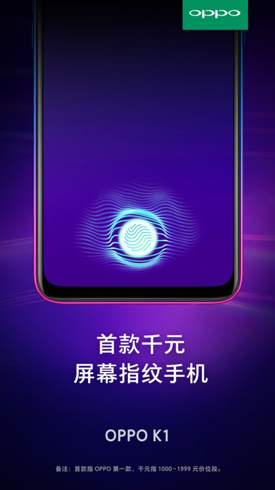 Giá bán OPPO K1
