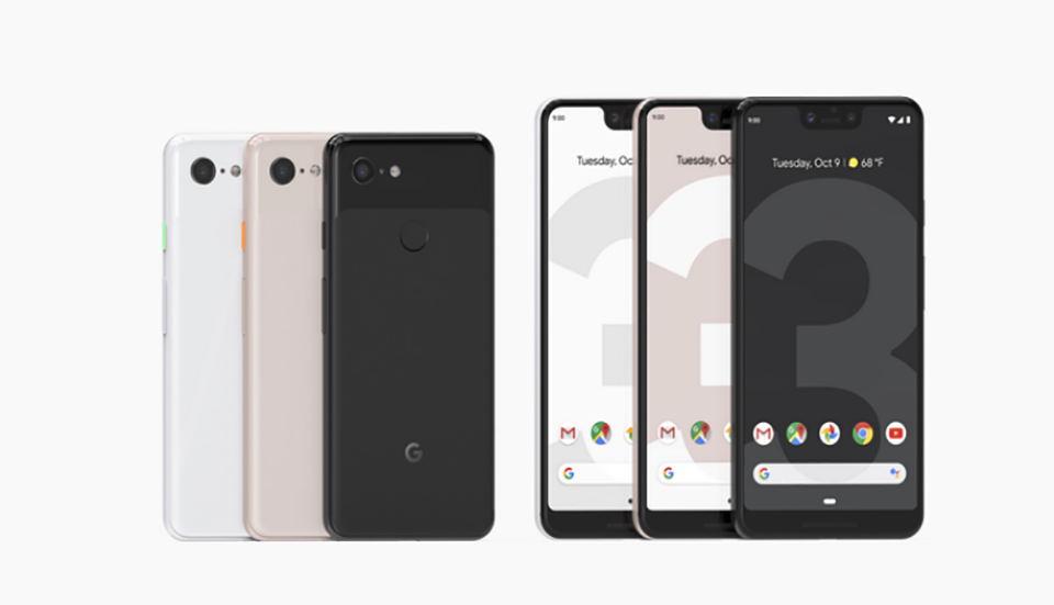 So sánh kích thước Google Pixel 3 và Pixel 3 XL với các đối thủ (ảnh 1)
