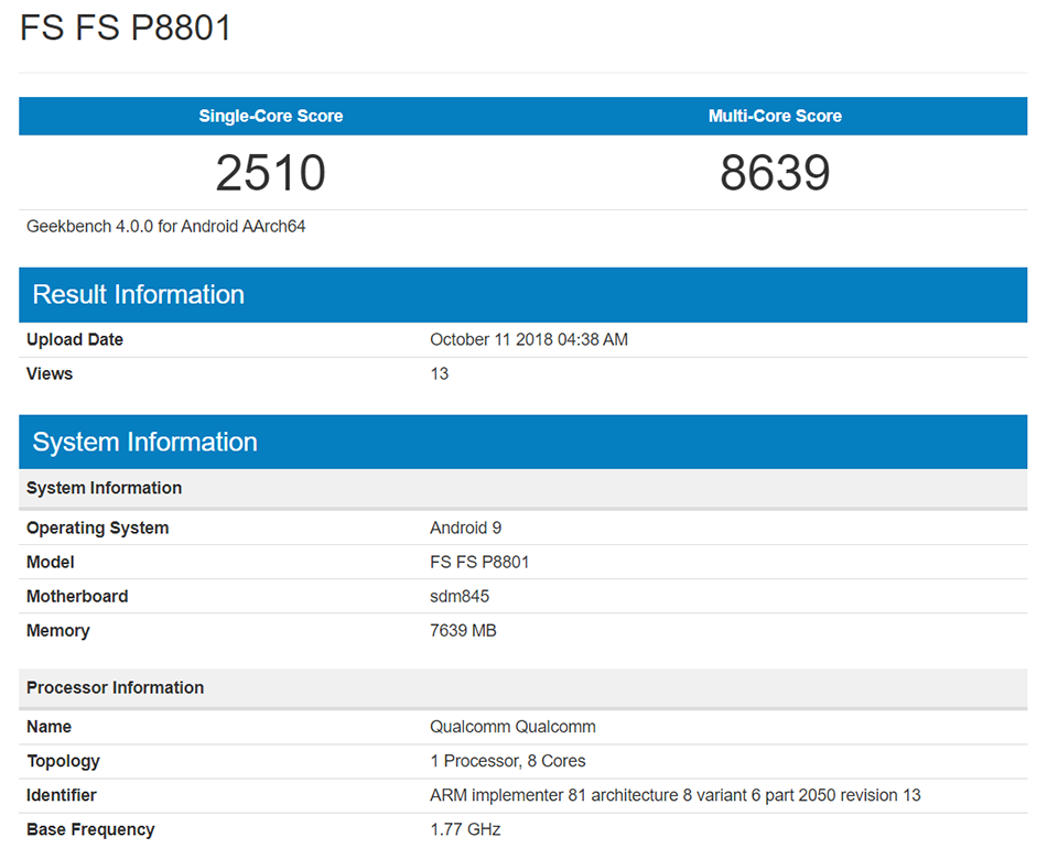 OnePlus 6T xuất hiện trên Geekbench (ảnh 1)