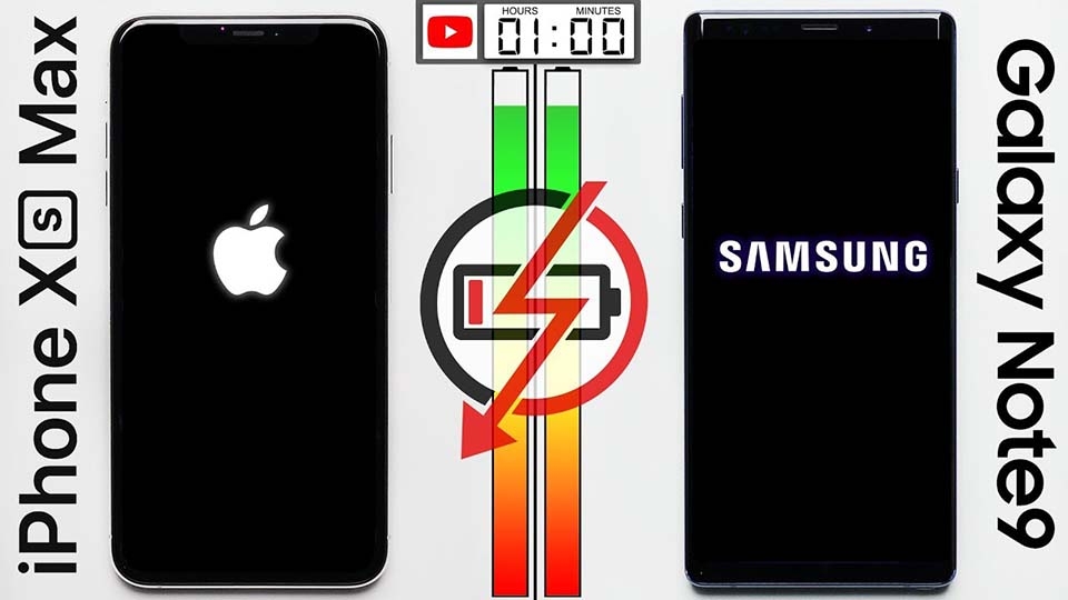 So sánh thời lượng pin iPhone XS Max và Galaxy Note 9 (ảnh 1) So sánh thời lượng pin iPhone XS Max và Galaxy Note 9 (ảnh 1)
