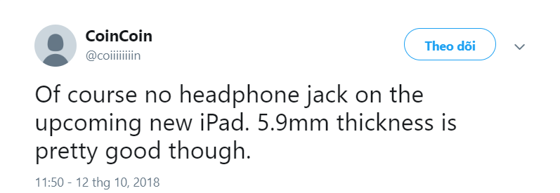 Rò rỉ kích thước của iPad Pro 2018