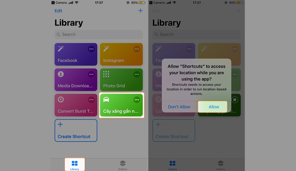Tìm cây xăng gần bạn nhất trên iPhone bằng Siri Shortcuts (Ảnh 3) Tìm cây xăng gần bạn nhất trên iPhone bằng Siri Shortcuts (Ảnh 3)