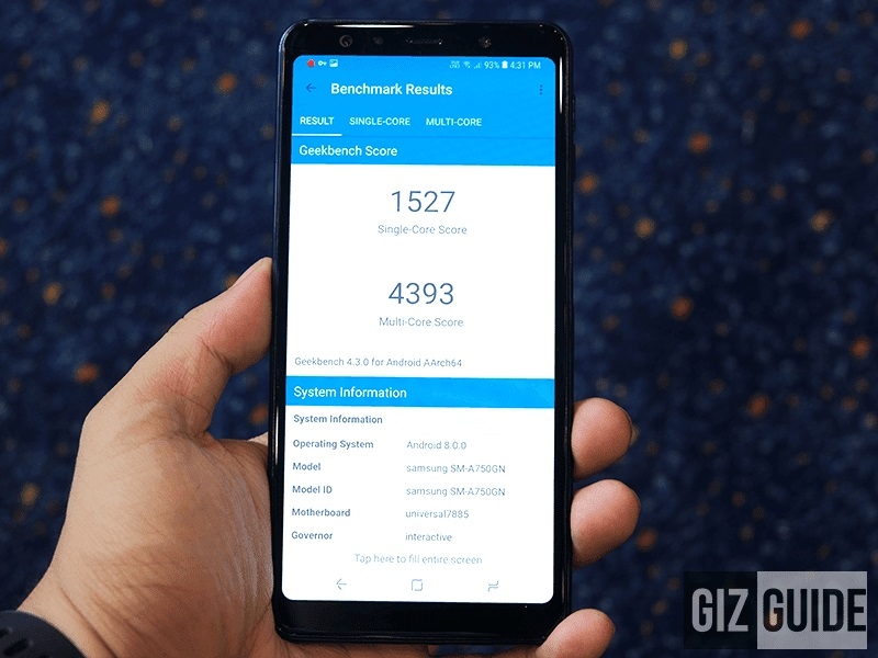Tổng hợp điểm hiệu năng của Samsung Galaxy A7 2018 (ảnh 4) Tổng hợp điểm hiệu năng của Samsung Galaxy A7 2018 (ảnh 4)