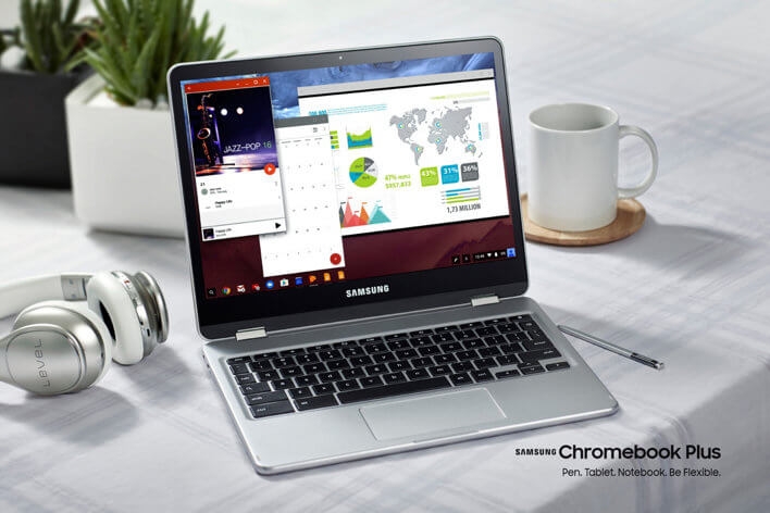 Samsung ra mắt laptop 2 trong 1 Chromebook Plus V2 (ảnh 1) Samsung ra mắt laptop 2 trong 1 Chromebook Plus V2 (ảnh 1)