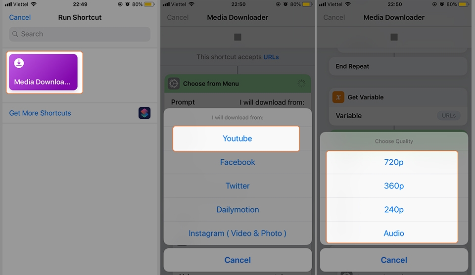 Hướng dẫn tải video chất lượng cao trên YouTube về iPhone (Ảnh 4) Hướng dẫn tải video chất lượng cao trên YouTube về iPhone (Ảnh 4)