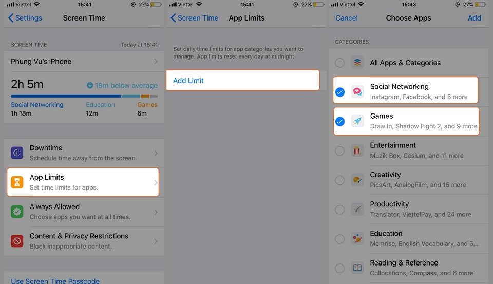 Khóa toàn bộ game, ứng dụng mạng xã hội trên iPhone (Ảnh 3)