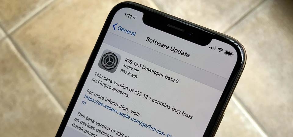 Apple phát hành iOS 12.1 beta 5